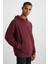 CARTMEL Erkek Örme 3 İplik Relaxed Fit Rahat Kalıp Kanguru Cepli Kapüşonlu Bordo Sweatshirt 3