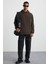 Cartmel Erkek Örme 3 Iplik Relaxed Fit Rahat Kalıp Kanguru Cepli Kapüşonlu Kahverengi Sweatshirt 2