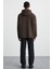 Cartmel Erkek Örme 3 Iplik Relaxed Fit Rahat Kalıp Kanguru Cepli Kapüşonlu Kahverengi Sweatshirt 6