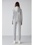 Carlota Kadın Yumuşacık Içi Polarlı 3 Iplik Relaxed Kapüşonlu Fermuarlı Grimelanj Sweatshirt 6