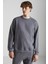 ADAMS Erkek İçi Polarlı Sıcak Tutan 3 İplik %80 Pamuk %20 Polyester Regular Gri Sweatshirt 1