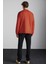 Adams Erkek Içi Polarlı Yumuşacık Pamuklu Regular Fit Turuncu Sweatshirt 6