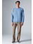 Adams Erkek Içi Polarlı Yumuşacık Organik Pamuklu Regular Fit Mavi Sweatshirt 2