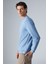 Adams Erkek Içi Polarlı Yumuşacık Organik Pamuklu Regular Fit Mavi Sweatshirt 5