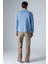 Adams Erkek Içi Polarlı Yumuşacık Organik Pamuklu Regular Fit Mavi Sweatshirt 6