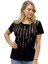 Leopar Crystal Taşlı Kısa Kol Bisiklet Yaka Büyük Beden Plus Size Pamuk Beyaz Kadın T-Shirt 1