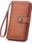 Uzun Cüzdan Kadın Retro Içi Boş Cüzdan Büyük Kapasiteli Cep Telefonu Çantası (Yurt Dışından) 1