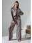 Likapashop Viskon Jakarlı Uzun Kol Pijama Takımı 5