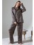 Likapashop Viskon Jakarlı Uzun Kol Pijama Takımı 1