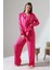 Likapashop Viskon Jakarlı Uzun Kol Pijama Takımı 1