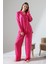 Likapashop Viskon Jakarlı Uzun Kol Pijama Takımı 4