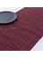 Yılbaşı Kırmızı Ekose Runner 40X140 cm 1