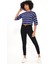 Çizgili Crop T-Shirt (B23-00151) 3
