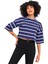 Çizgili Crop T-Shirt (B23-00151) 4