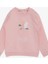 Kız Çocuk Pamuklu Cep Detaylı Sweatshirt 4
