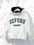 Kız Çocuk Pamuklu Oxford Yazılı Kısa Kapüşpnlu Sweatshirt 1