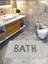 Pamuk Dokuma Su Emici Banyo Paspası, Banyo Halısı Bath 60 x 100 cm 1