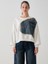 Kız Çocuk Mevsimlik Önü Denim Garni Cepli 3 Iplik Sweatshirt 5