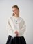 Kız Çocuk Kol Ucu Tüylü Tasarım Sweatshirt 2