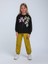 Kız Çocuk Çiçek Işlemeli Tasarım Sweatshirt 1