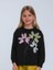Kız Çocuk Çiçek Işlemeli Tasarım Sweatshirt 3
