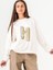 Kız Çocuk 2 Iplik H Nakışlı Sweatshirt 5