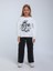 Kız Çocuk Çiçek Nakışlı Sweatshirt 1