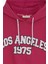 Kız Çocuk Kapüşonlu Los Angeles Yazılı Sweatshirt 5