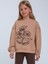 Kız Çocuk Çiçek Nakışlı Sweatshirt 3