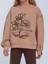 Kız Çocuk Çiçek Nakışlı Sweatshirt 5