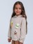 Kız Çocuk Çiçek Örgü Detaylı Kapüşonlu Sweatshirt 4