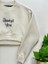 Kız Çocuk Üç Iplik Şardonlu Always Yazılı Crop Sweatshirt 5