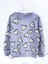Kız Çocuk Kalp Desenli Pamuklu Sweatshirt 2
