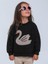 Kız Bebek Nakışlı Kuğu Desenli Sweatshirt 4