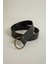 Küçük Oval Tokalı Kadın Kemer-Siyah 2