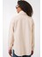 20273 Tek Cepli Düğmeli Kaşe Gömlek - Krem 5
