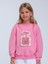 Kız Çocuk Parfüm Şişesi Örgü Detaylı Sweatshirt 2