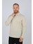 Polo Yaka Uzun Kol T-Shirt SweatShirt Bej 3