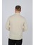 Polo Yaka Uzun Kol T-Shirt SweatShirt Bej 4