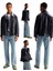 Oversize Kruvaze Siyah Deri Mont 1
