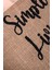 Jüt Simple Living Baskılı Büyük Boy Düzenleyici Saklama Sepeti 37 x 27 x 25 2