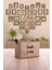 2'li Jüt Orta Boy Simple Living Baskılı Düzenleyici Saklama Sepeti Set 30 x 22 x 18 4