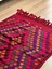 100 x 120 cm El Dokuma Antika Halı, Canlı Renkli, Vintage Geometrik Desenli Kilim, Şık Ev Dekoru 3