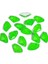 Premium Kalite Altı Düz Delikli Dikme Kristal Taş Ax Shape 9*14MM N02 Emerald Neon (45 Adet) 1