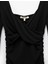 Drapeli Slim Fit Uzun Kollu Mini Kare Yaka Elbise 5