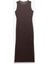 Yarım Astarlı Slim Fit Bisiklet Yaka Kolsuz Tül Midi Boy Elbise 3