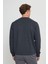 Standart Fit Normal Kesim 2 İplik Recycle Pamuklu Bisiklet Yaka Sweatshirt 5