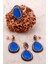 Rose Gümüş Mavi Opal Set 2192 1