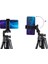 Profesyonel Fotoğraf Video Çekimi Tiktok Yayın Tripod Telefon Tutucu 130CM 3