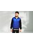 Erkek Siyah-Saks Kapitone Dik Yaka Casual Sweat Ceket 257919204 5
